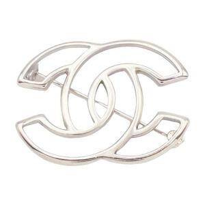 6460 - Chanel Coco Mark Brooch Silver